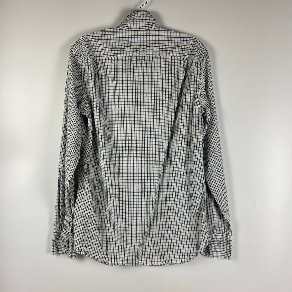 J Crew Mercantile Flex Slim Button Down Plaid Multicolor Shirt Mens Size Small - Picture 8 of 11